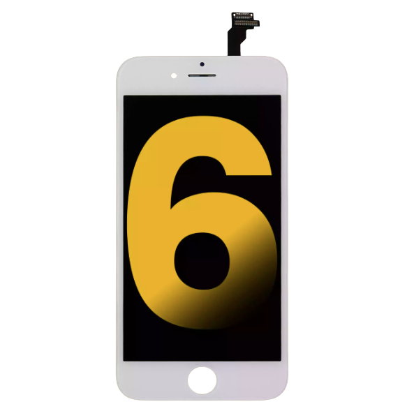 iPhone 6 white LCD screen replacement front view