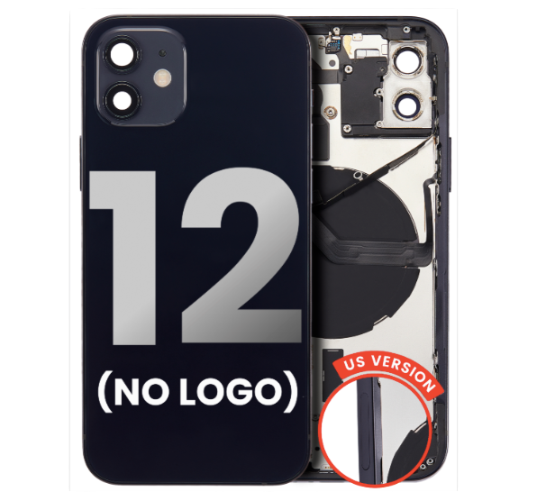 iPhone 12 Back Housing with Small Components Pre-Installed (US Version) (No Logo)