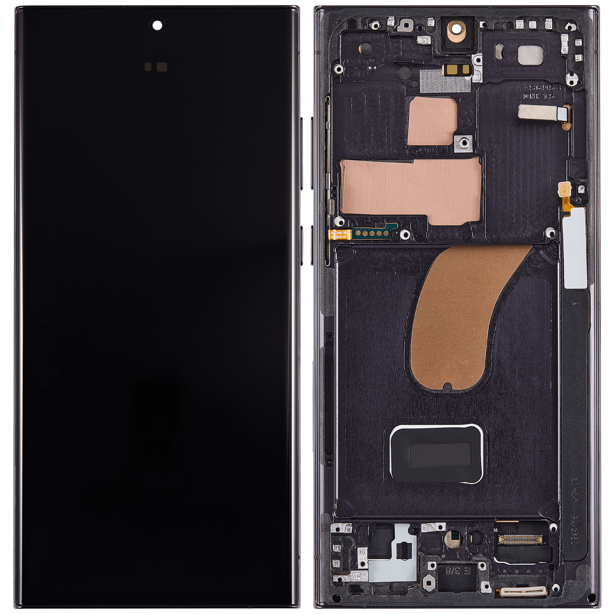 Samsung Galaxy S23 Ultra OEM Refurbished OLED With Frame - Phantom Black detail 1