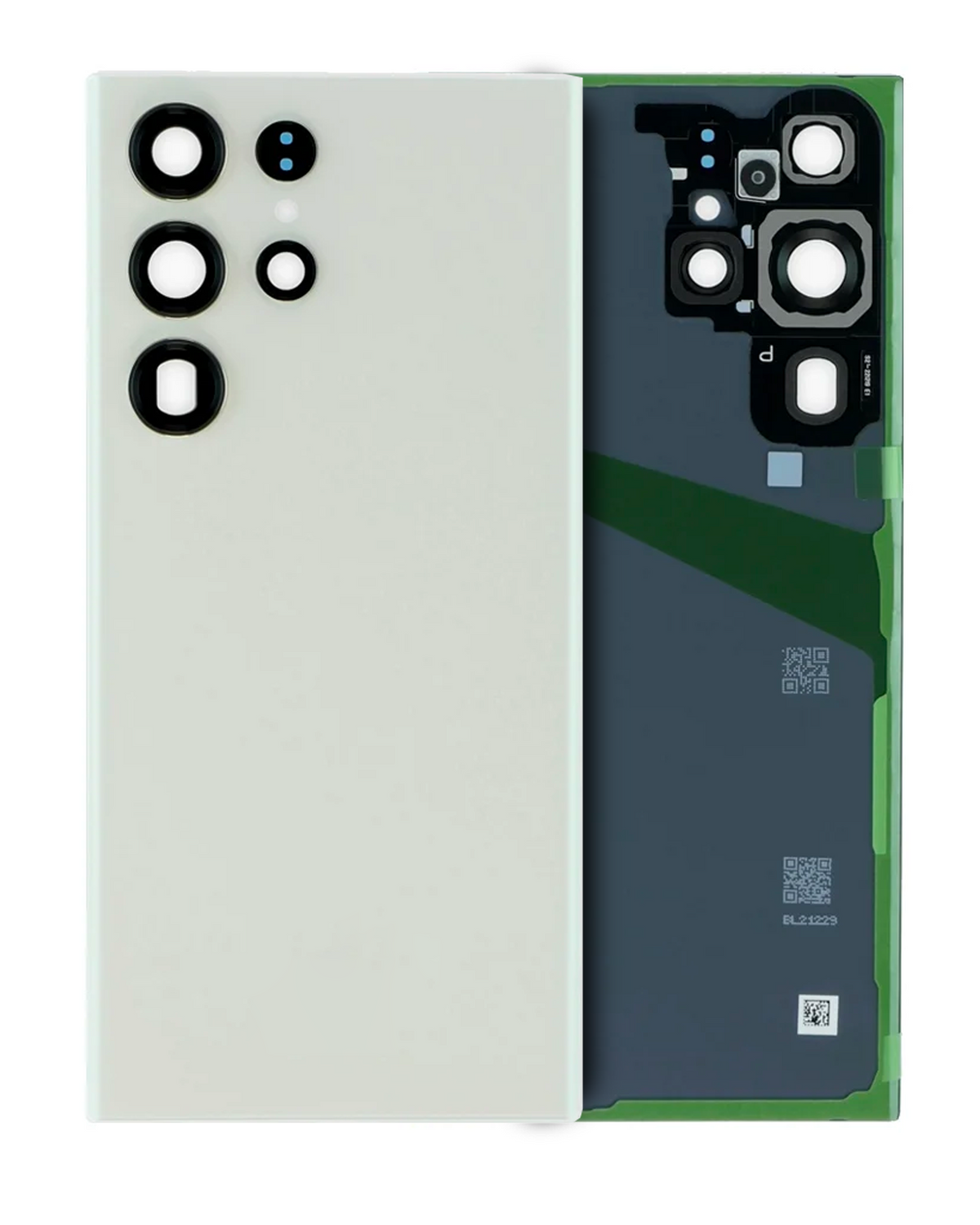 Samsung Galaxy S23 Ultra OEM Back Glass With Camera Lens and Logo - Cream