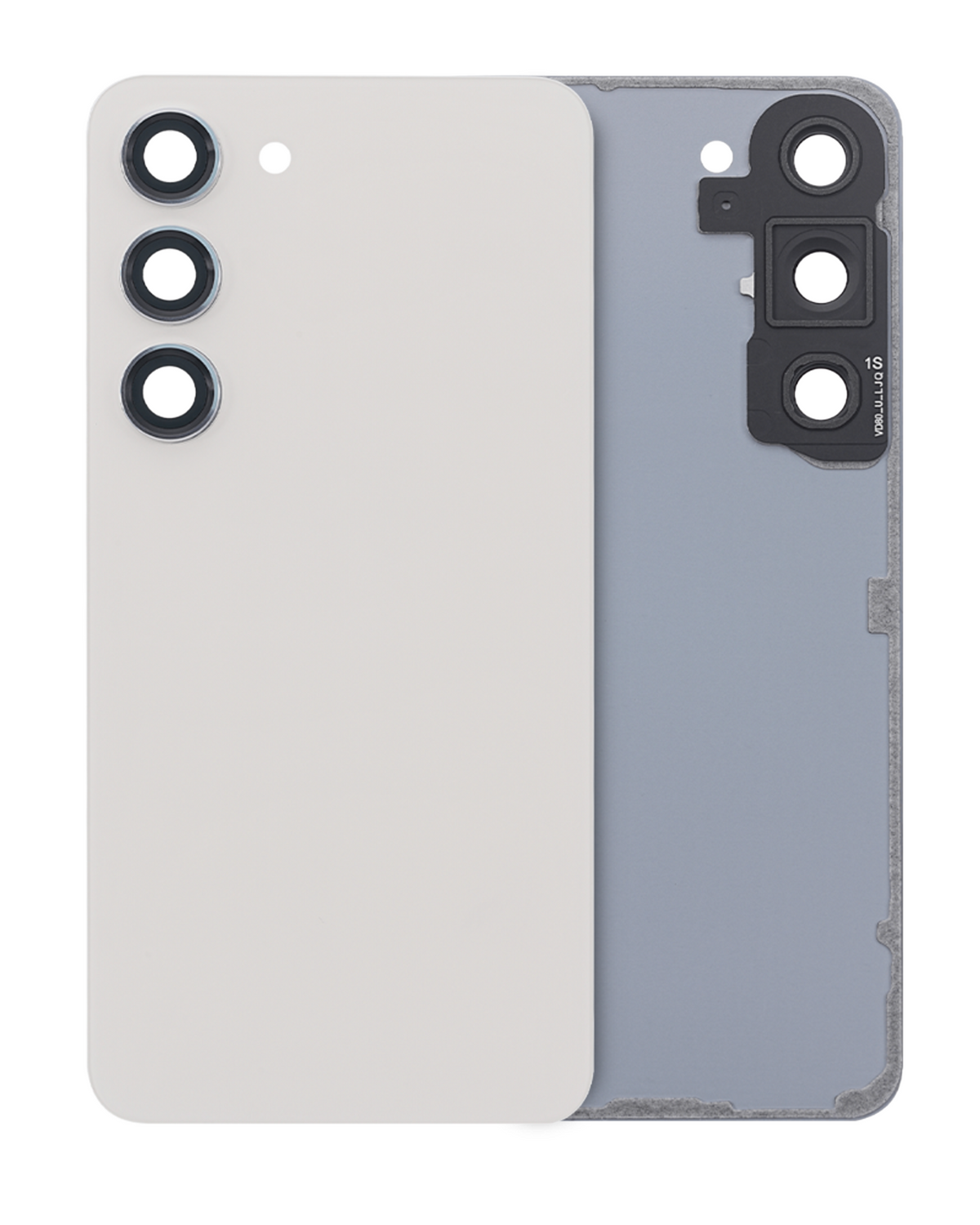 Samsung Galaxy S23 Service Pack back cover glass with camera lens - Cream