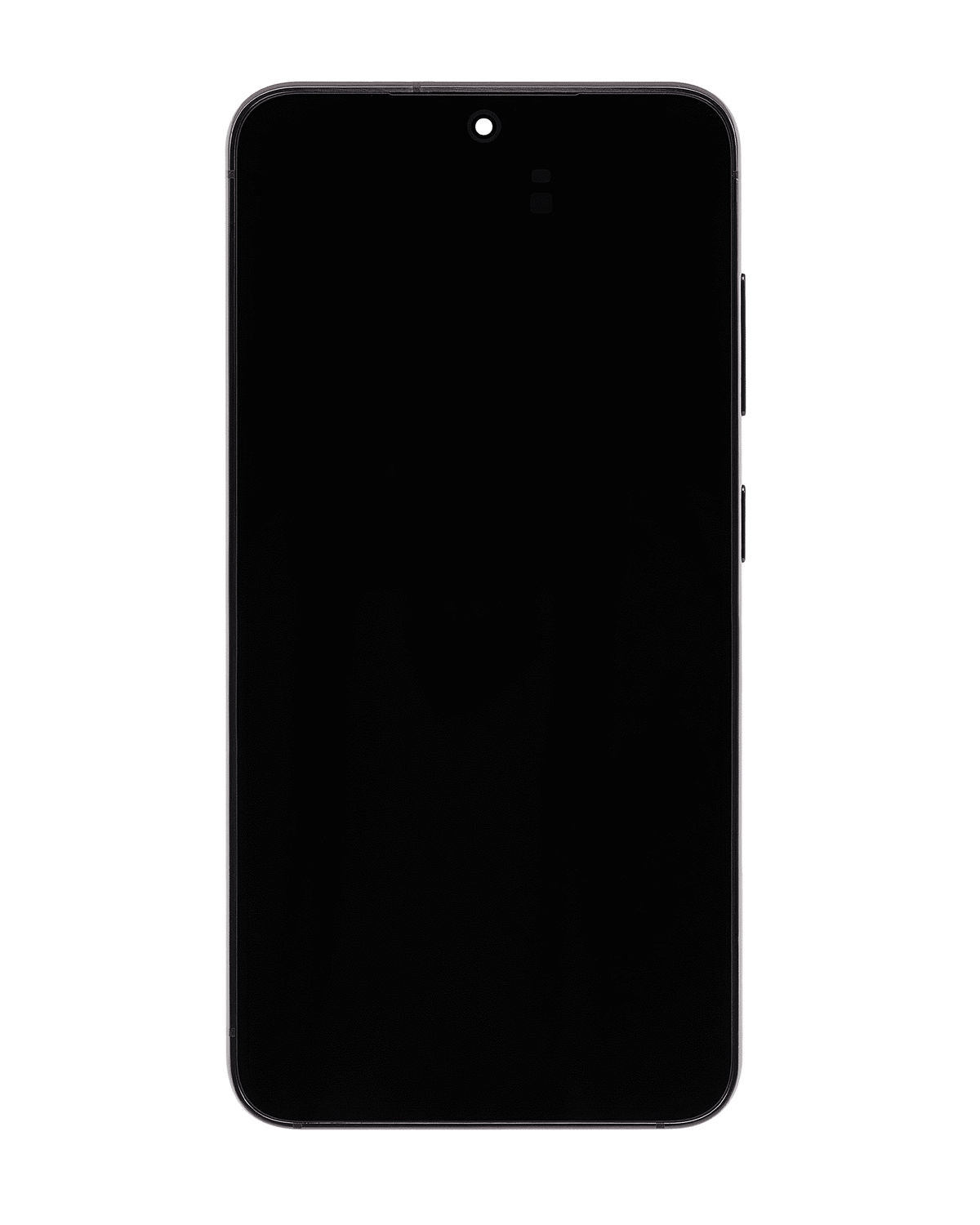Samsung Galaxy S23 OEM refurbished OLED assembly with frame - Phantom Black - front view