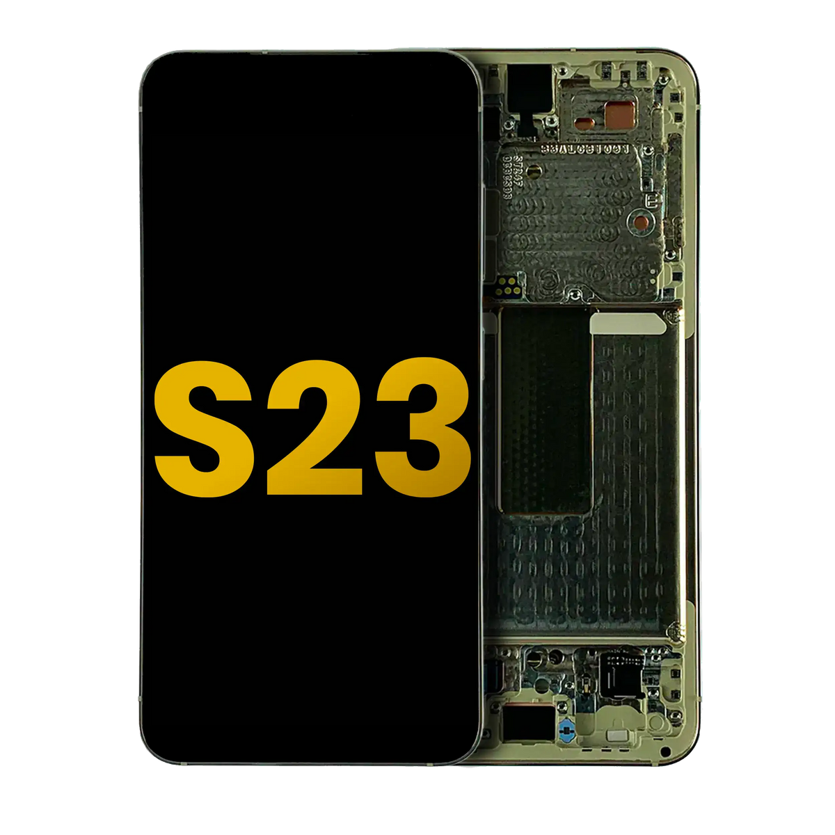 Samsung Galaxy S23 refurbished OLED assembly with frame - Cream