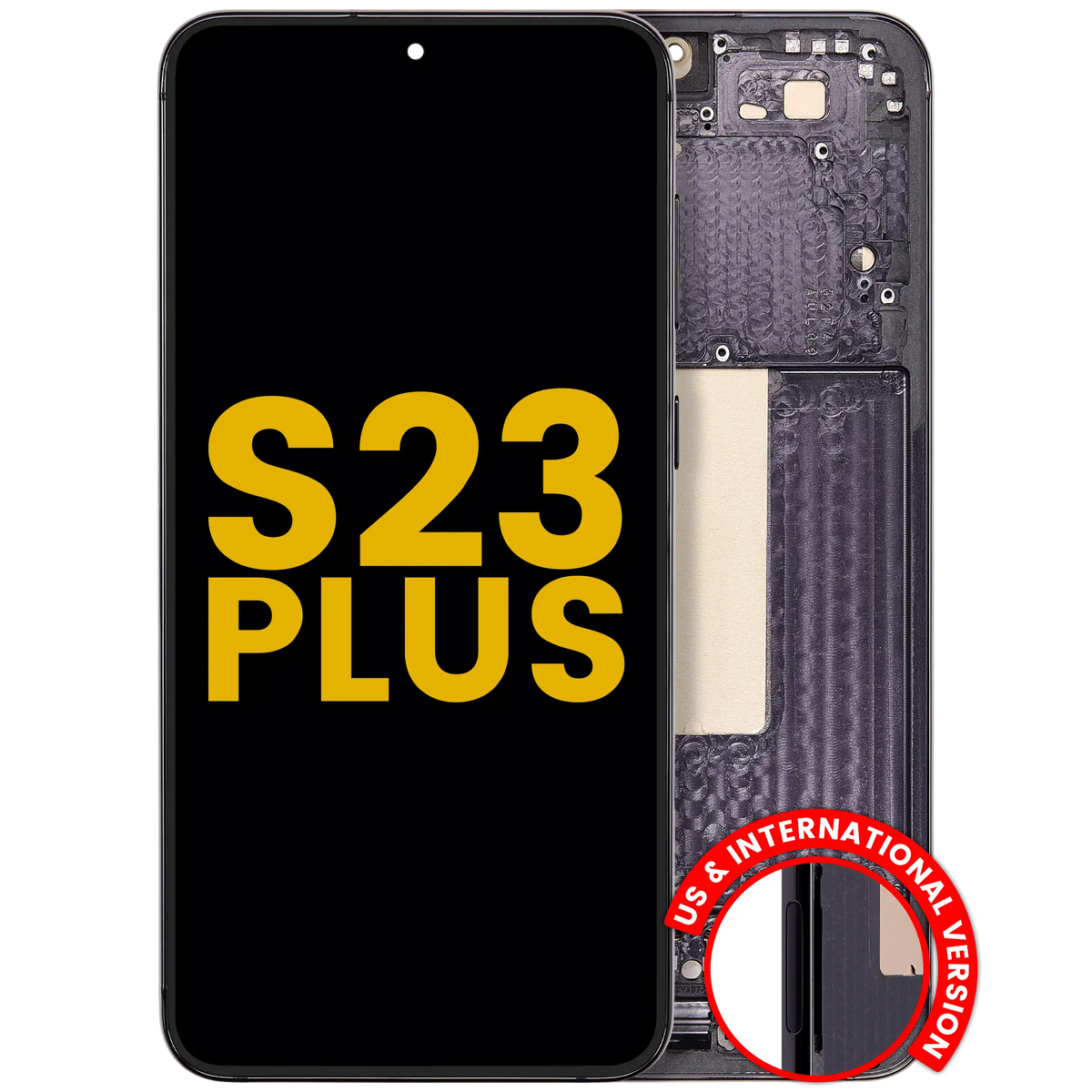 Samsung Galaxy S23 Plus OEM Refurbished OLED With Frame - Phantom Black