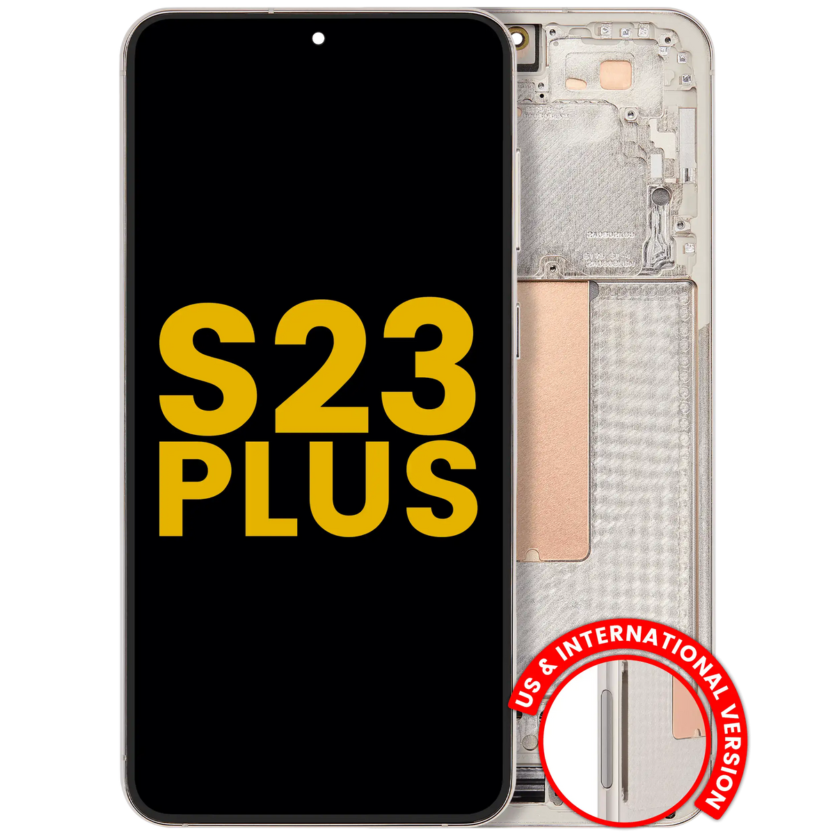 Samsung Galaxy S23 Plus OEM Refurbished OLED With Frame - Cream