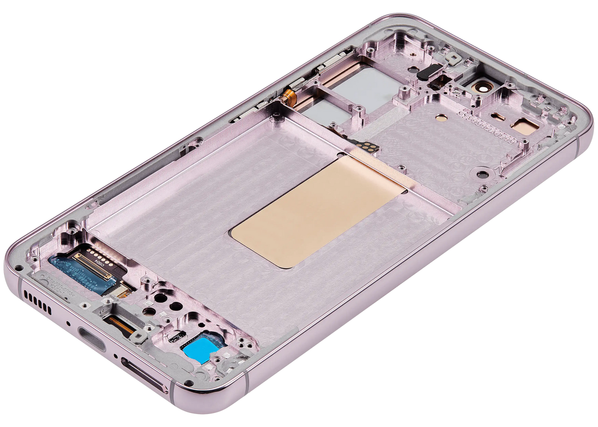 Samsung Galaxy S23 aftermarket 120Hz OLED assembly with frame - Pink / Lavender - detail view 1