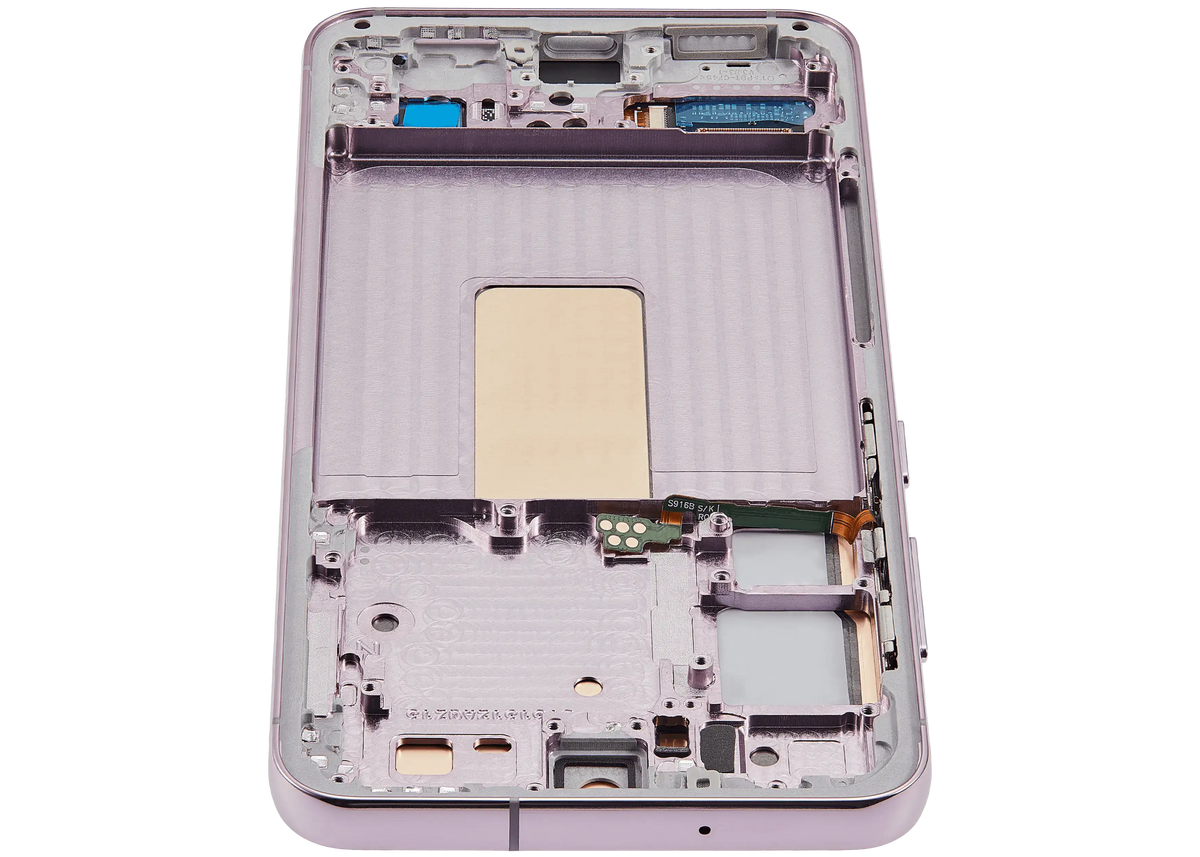 Samsung Galaxy S23 aftermarket 120Hz OLED assembly with frame - Pink / Lavender - detail view 2