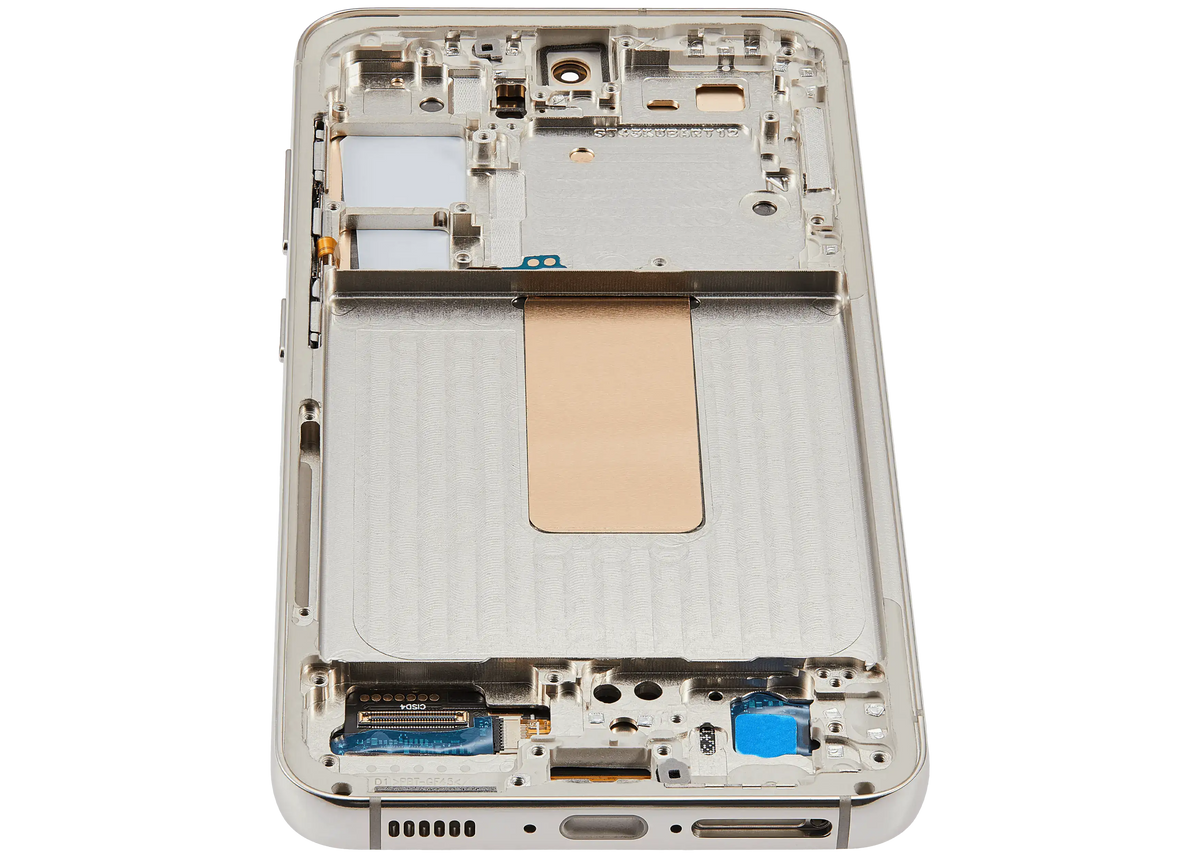 Samsung Galaxy S23 aftermarket 120Hz OLED assembly with frame - Cream - detail view 9