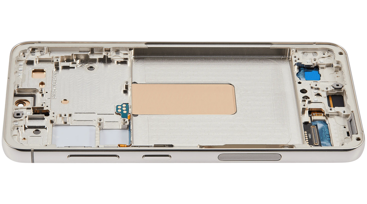Samsung Galaxy S23 aftermarket 120Hz OLED assembly with frame - Cream - detail view 4