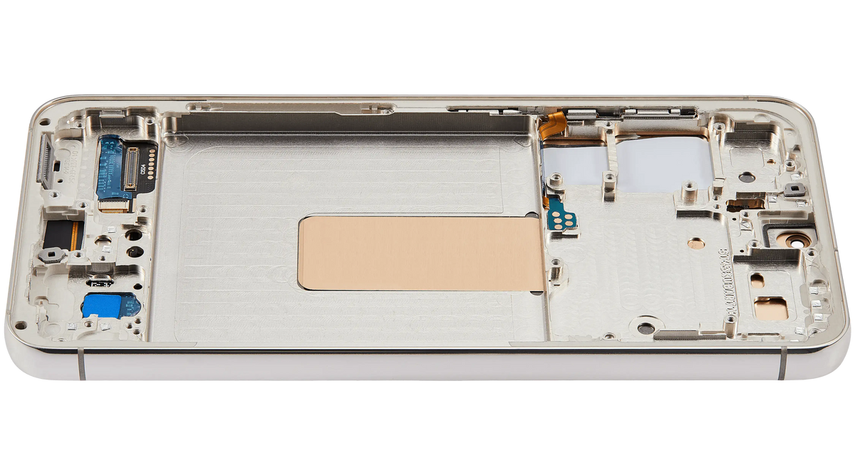 Samsung Galaxy S23 aftermarket 120Hz OLED assembly with frame - Cream - detail view 1