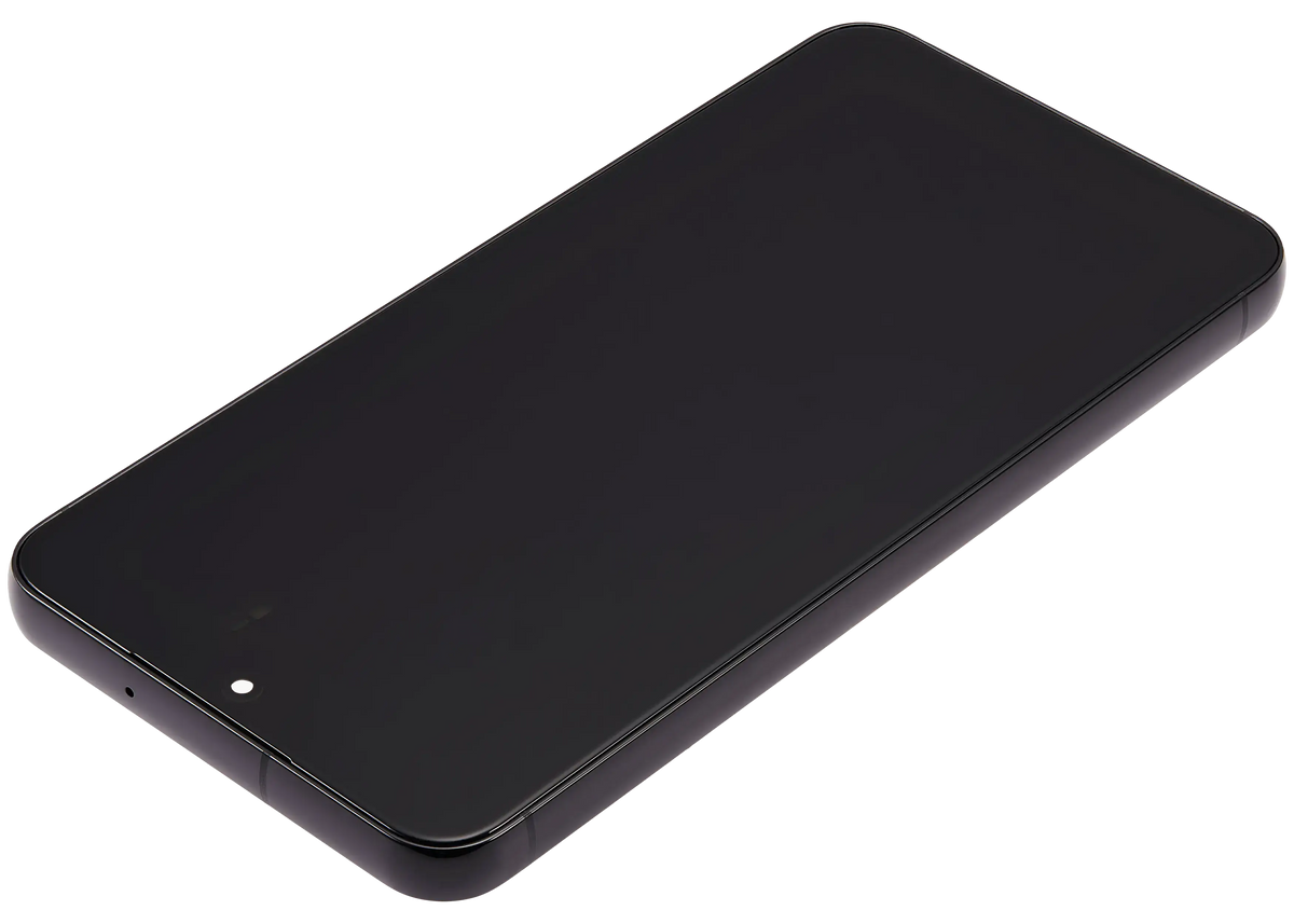 Samsung Galaxy S23 aftermarket 120Hz OLED assembly with frame - Phantom Black - detail view 1