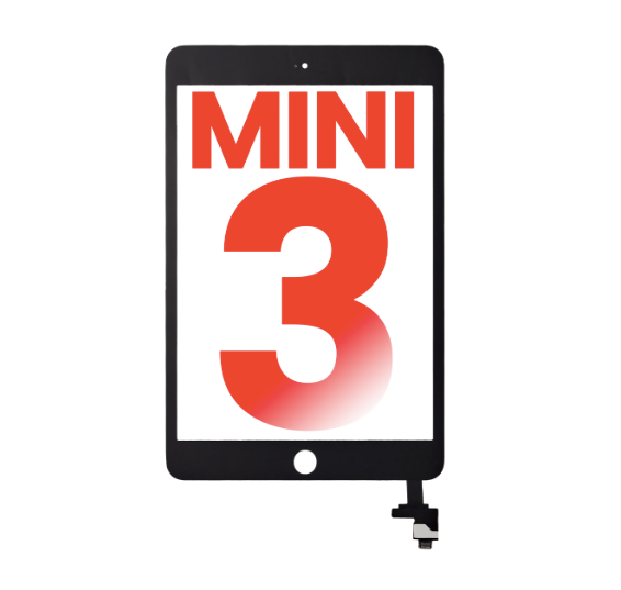 iPad Mini 3 Digitizer With IC Chip Black replacement