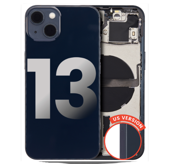 iPhone 13 Back Housing with Small Components Pre-Installed (US Version) (Used OEM Pull: Like New)