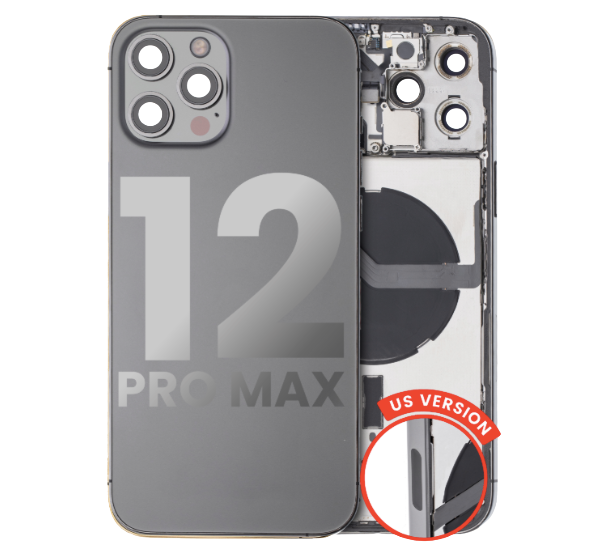 iPhone 12 Pro Max Back Housing with Small Components Pre-Installed (US Version) (Used OEM Pull: Like New)