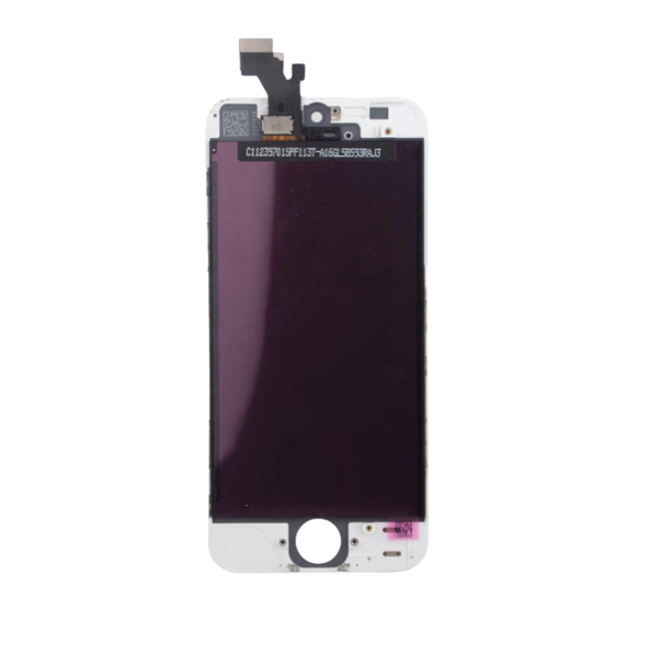iPhone 5 Screen Assembly with Steel Plate - White (Aftermarket)
