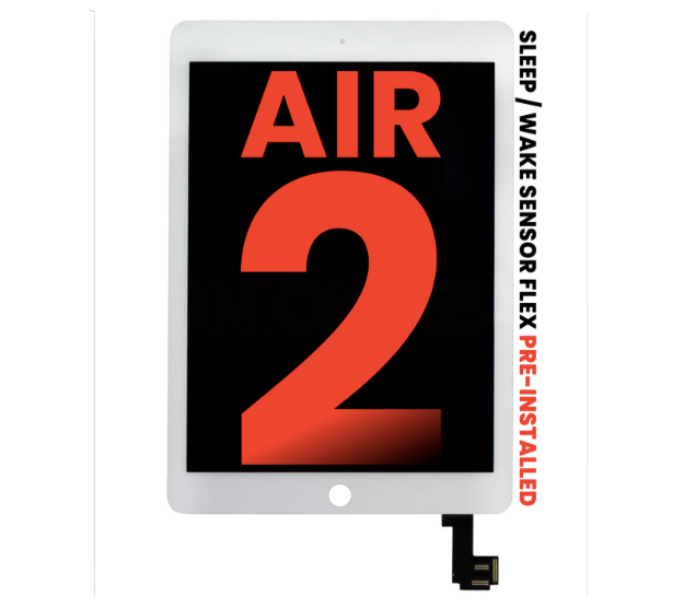 iPad Air 2 LCD assembly with digitizer white