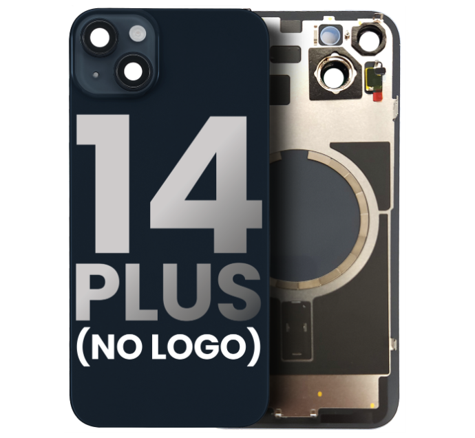 iPhone 14 Plus Back Glass with Steel Plate with MagSafe Magnet Pre-Installed (No Logo)