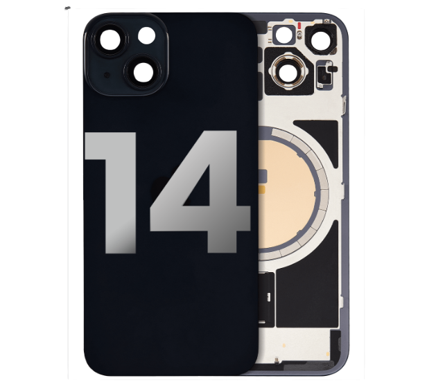 iPhone 14 Back Glass with Steel Plate with MagSafe Magnet Pre-Installed (Used OEM Pull: Like New)
