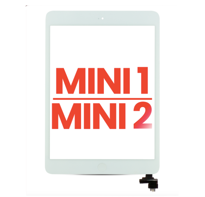 iPad Mini 1 / 2 Digitizer Replacement White with IC Chip