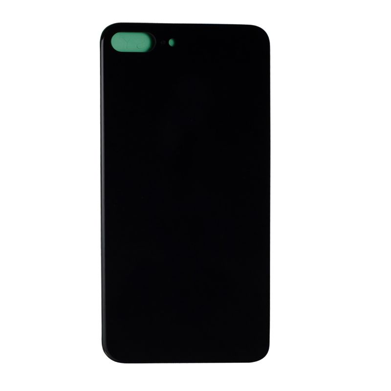 iPhone 8 Plus Back Glass Replacement (No Logo / Large Camera Hole) Black