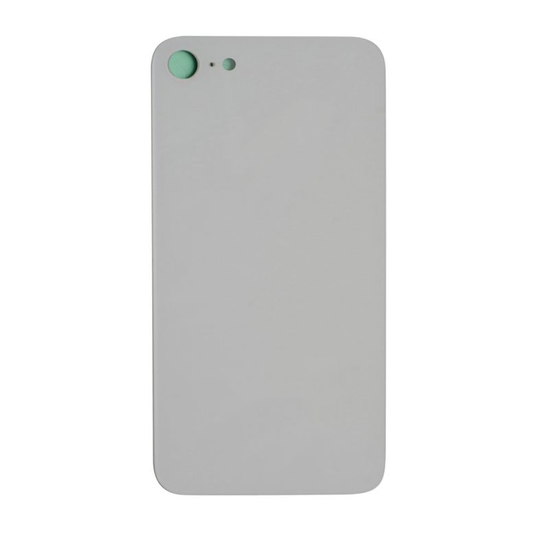 iPhone 8 Back Glass Replacement (No Logo / Large Camera Hole) White
