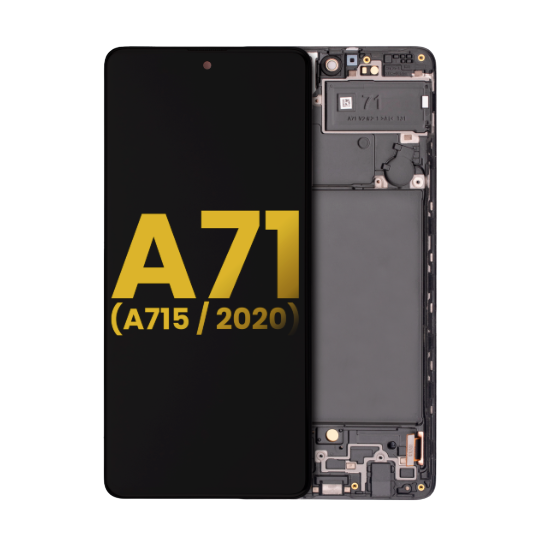 Samsung Galaxy A71 (A715 / 2020) LCD Assembly With Frame (Without Finger Print Sensor)
