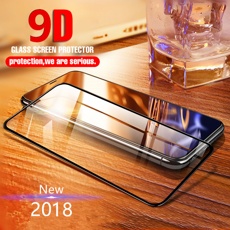 iPhone 6 / 6S 9D Tempered Glass - Black