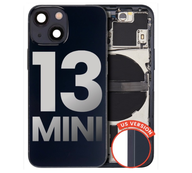 iPhone 13 Mini Back Housing with Small Components Pre-Installed (US Version) (Used OEM Pull: Like New)