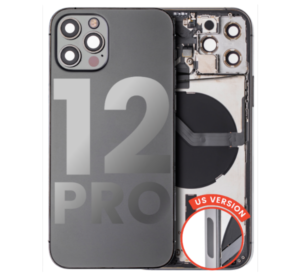 iPhone 12 Pro Back Housing with Small Components Pre-Installed (US Version) (Used OEM Pull: Like New)