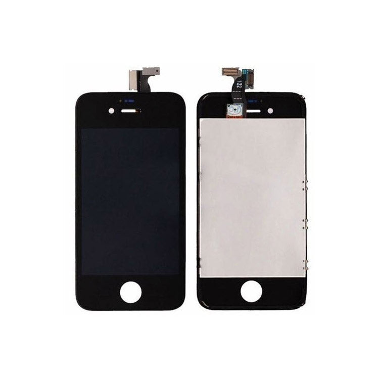 iPhone 4 Screen Assembly with Steel Plate - Black