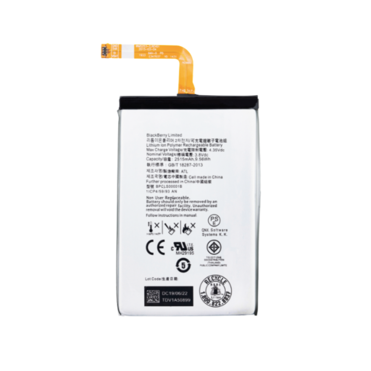 BlackBerry Classic Q20 replacement battery BPCLS00001B