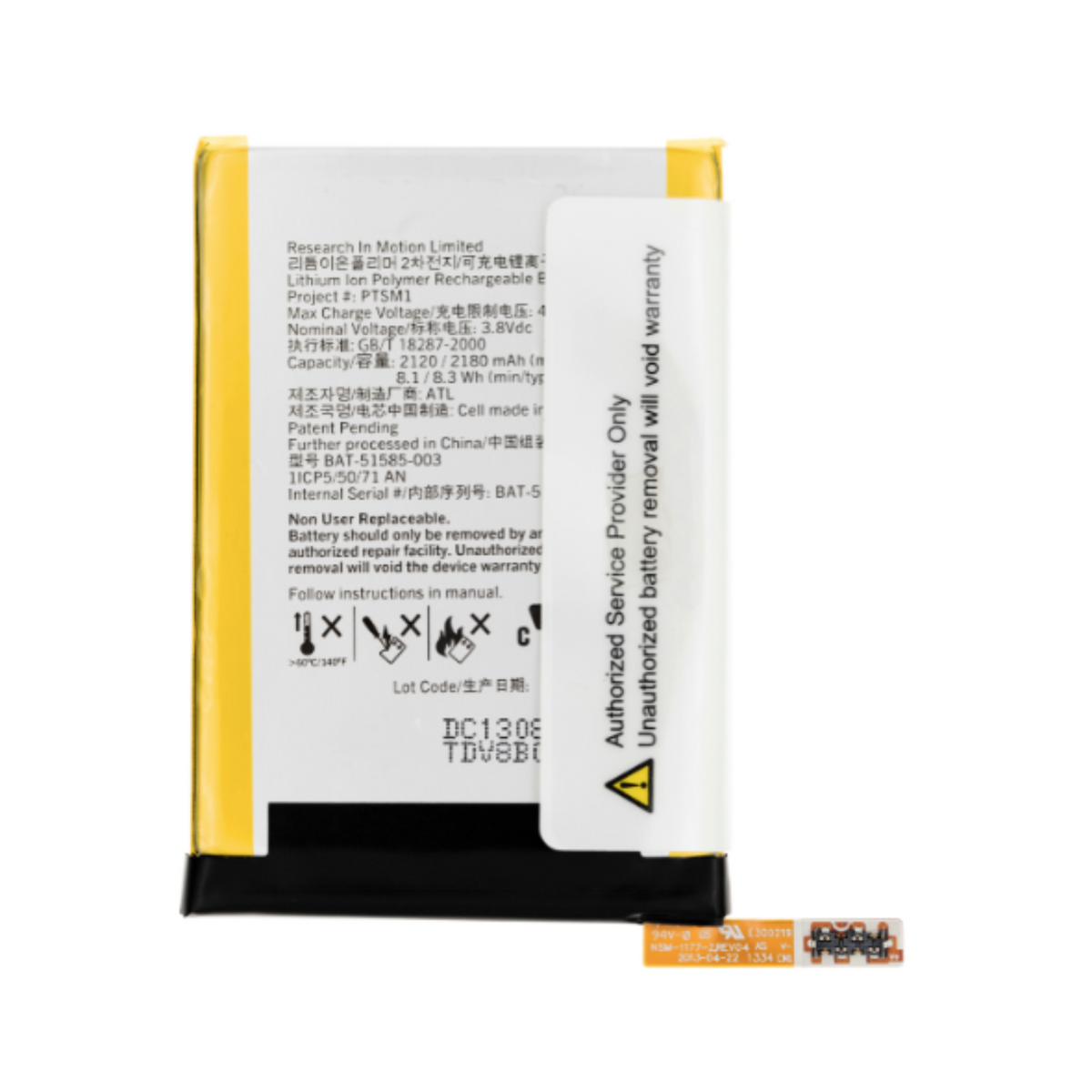 BlackBerry Q5 battery replacement rechargeable