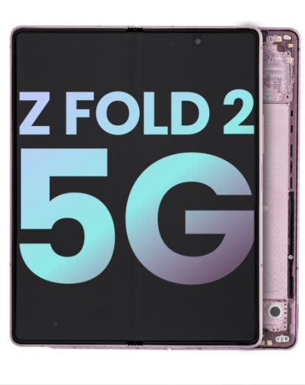 Inner OLED Screen Replacement Assembly With Frame Compatible For Samsung Galaxy Z Fold 2 5G