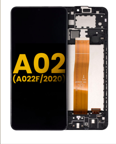 LCD Assembly With Frame Compatible For Samsung Galaxy A02 (A022F / 2020)