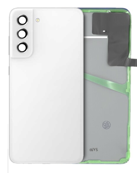 Back Cover Glass With Camera Lens Compatible For Samsung Galaxy S21 FE