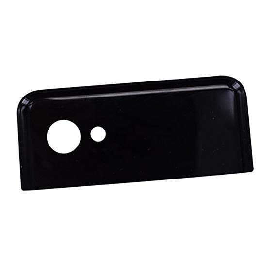 Google Pixel 2 XL Top Back Rear Camera Glass Lens Cover Frame Black + Adhesive