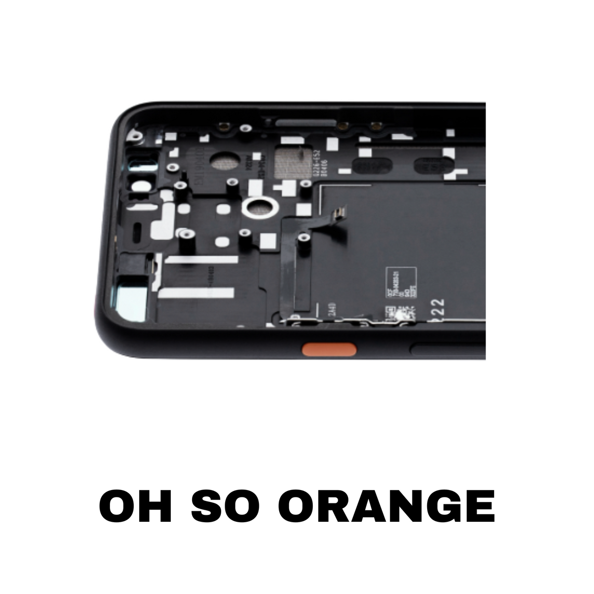 Pixel 4 XL OLED screen replacement Clearly Orange