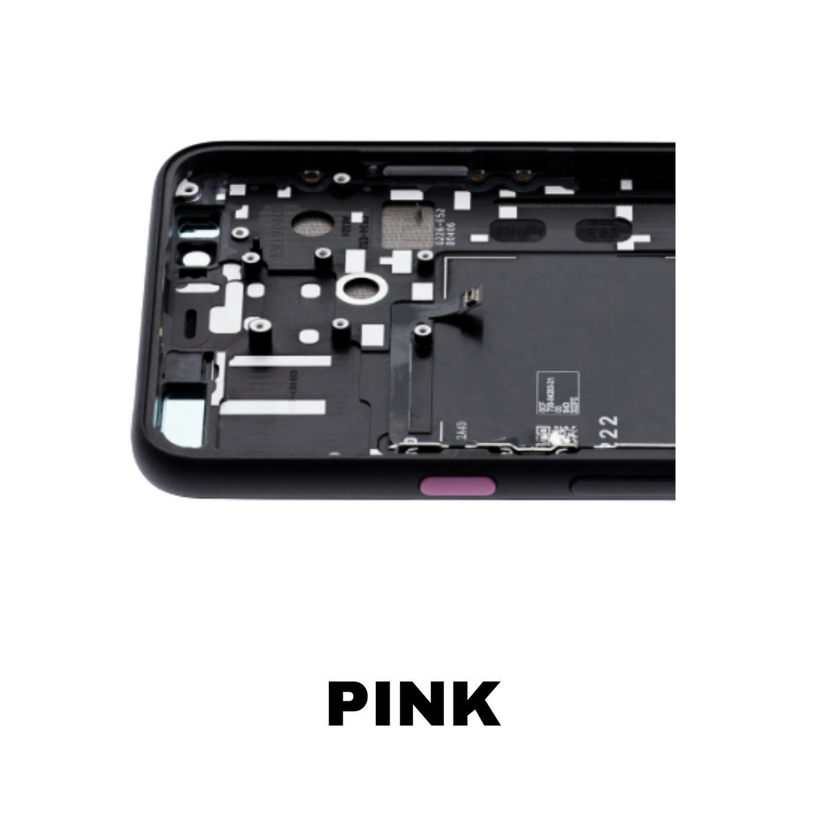 Pixel 4 XL OLED screen replacement Clearly Pink