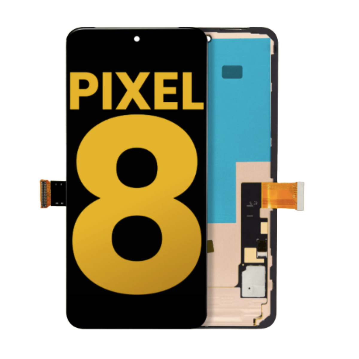 Pixel 8 OLED Assembly With Frame – OEM No Finger Sensor