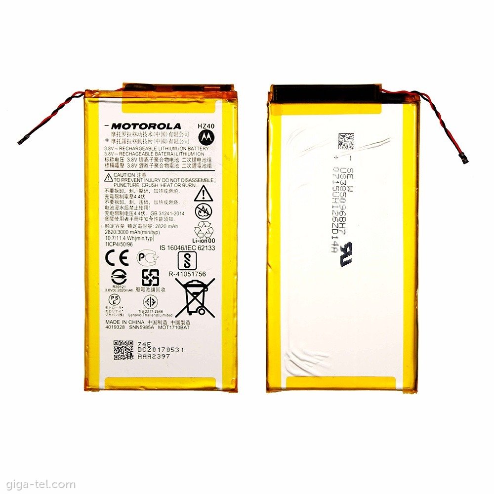 Motorola Moto Z2 Play Battery < HZ40 >
