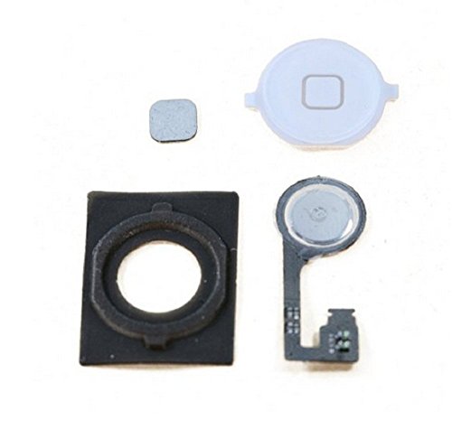 iPhone 4S Home Button with Gasket & Flex Cable - White
