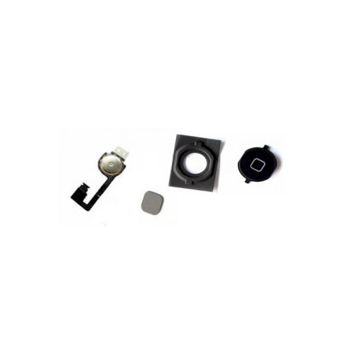 iPhone 4S Home Button with Gasket & Flex Cable - Black
