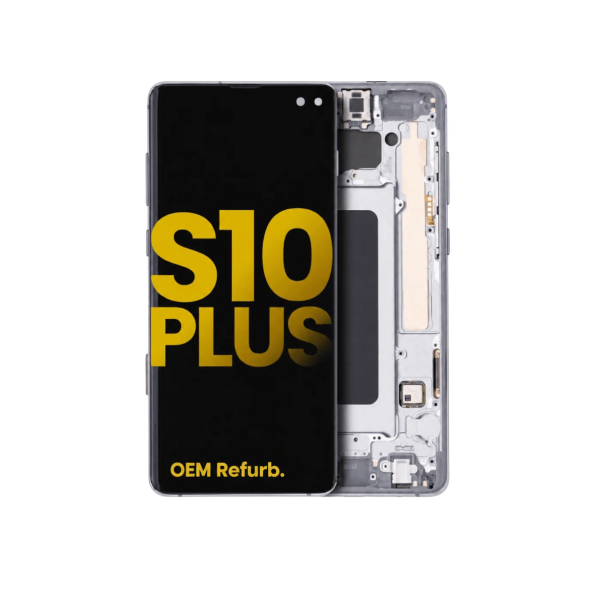 Samsung Galaxy S10 Plus Prism Black OLED Assembly With Frame