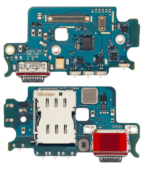 Samsung Galaxy S23 5G Charging Port Board With Sim Card Reader