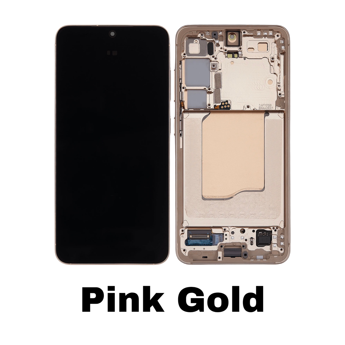 Samsung Galaxy S25 Pink Gold OLED Assembly With Frame
