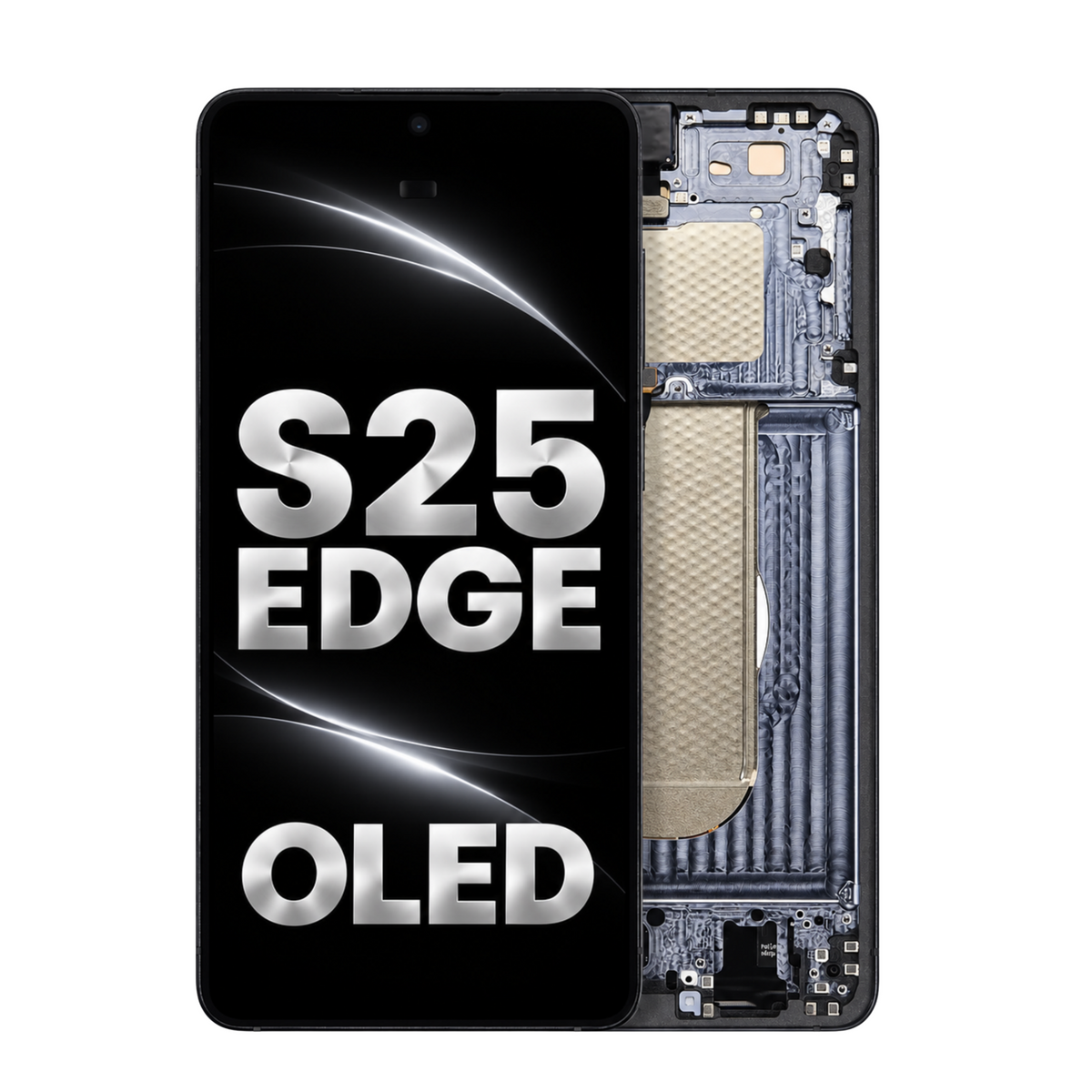 Samsung Galaxy S25 Edge OLED Assembly Titanium Jet Black