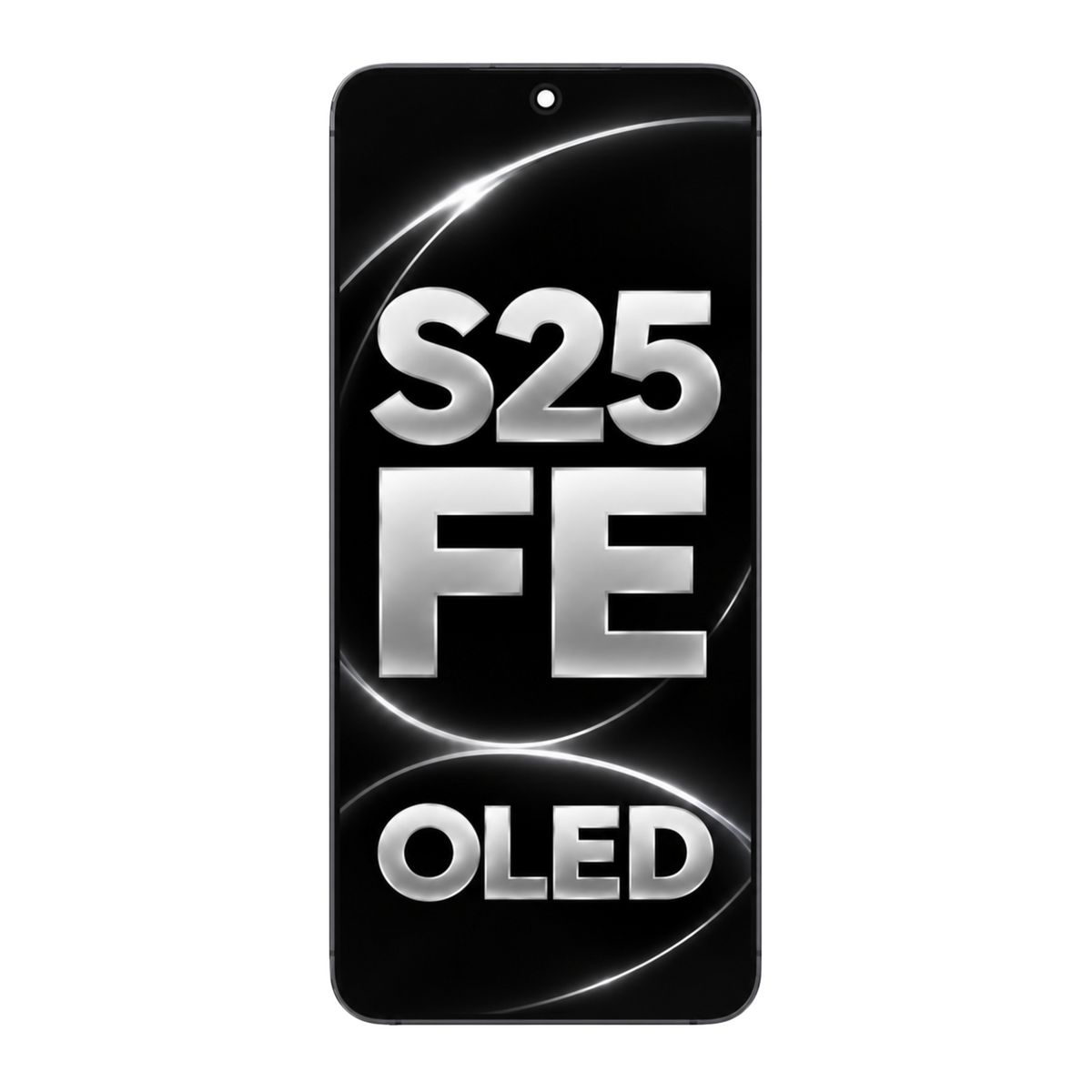 Samsung Galaxy S25 FE Jet Black OLED Screen