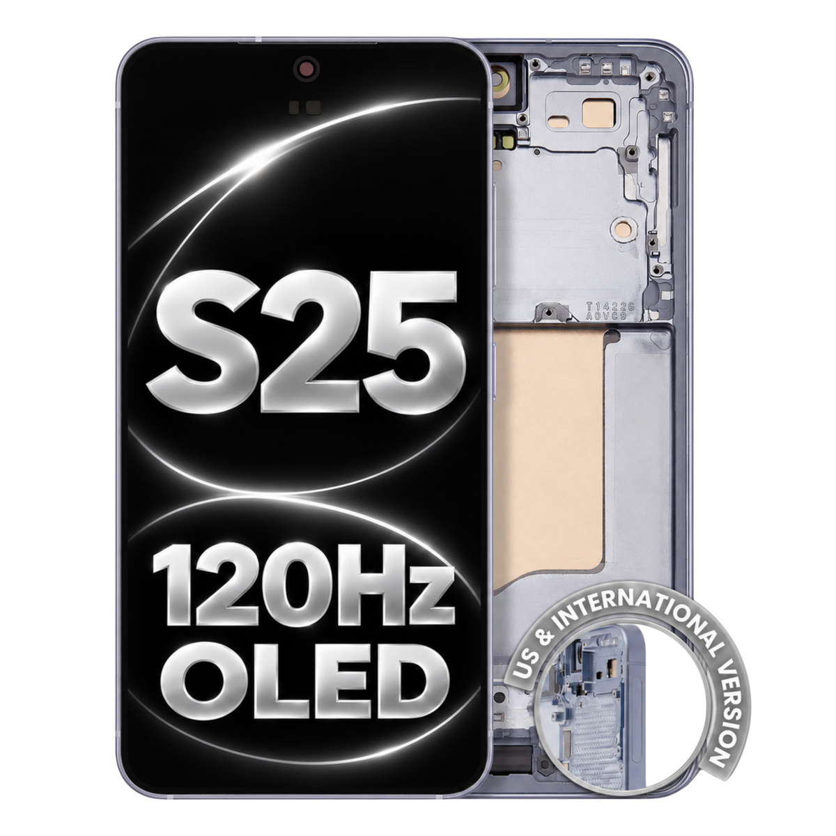 Samsung Galaxy S25 Icy Blue OLED Assembly With Frame