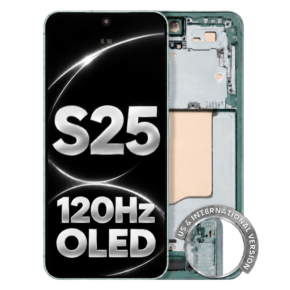 Samsung Galaxy S25 Mint OLED Assembly With Frame