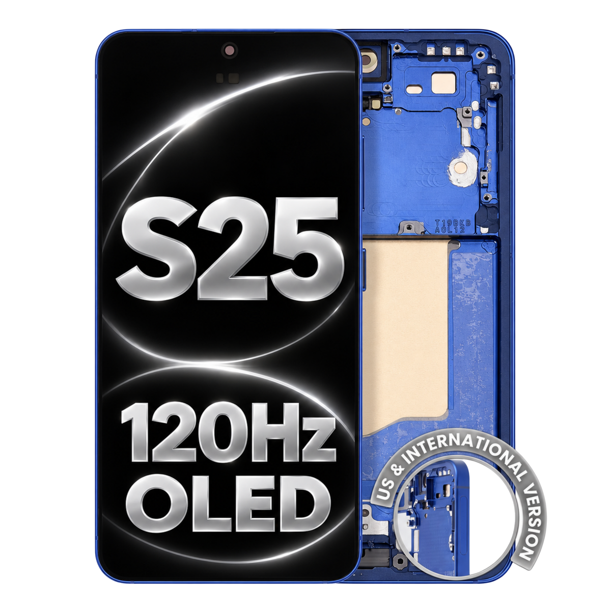 Samsung Galaxy S25 Navy OLED Assembly With Frame